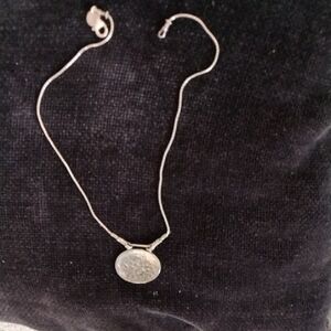 Silpada Silver Oval Pendant Necklace